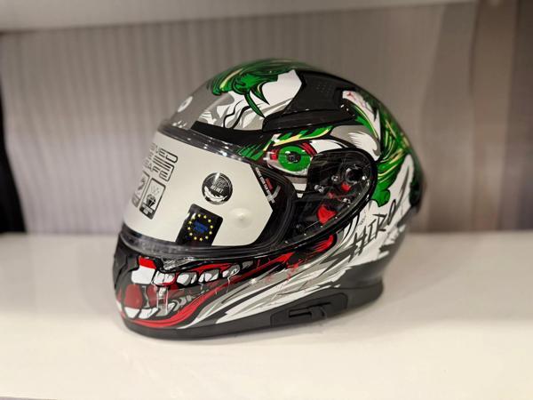 KASK SHIRO KATANA SV JOKER KIRMIZI/YEŞİL/BEYAZ - Image 1