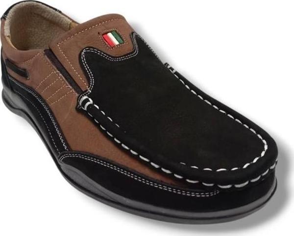 Master 1702-25 Hakiki Nubuk Deri Anatomik Casual Erkek Ayakkabı Kahve Vizon - Image 1