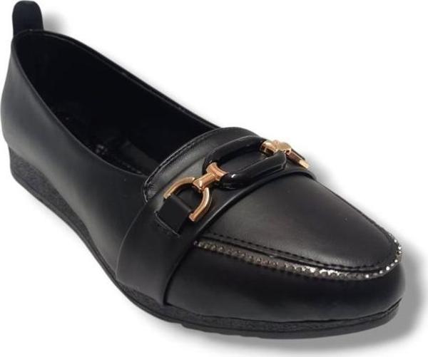 Oxygen 3062-25 Deri Taşlı Halka Toka Anatomik Kadın Babet - Image 1