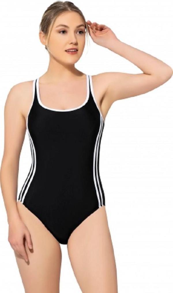 Argisa Bayan Likralı Şeritli Yüzücü Mayo 6018 - Image 1