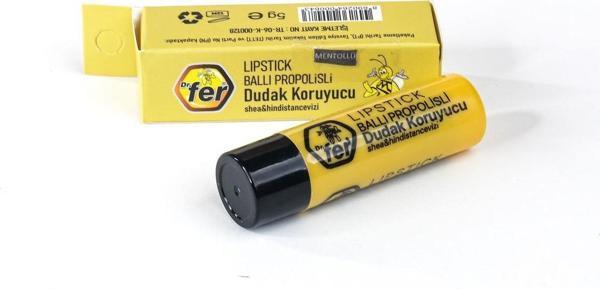 Dr Fer Dr. Fer Lipstick Ballı Propolisli Dudak Koruyucu 5Gr (Mentollü) - Image 1