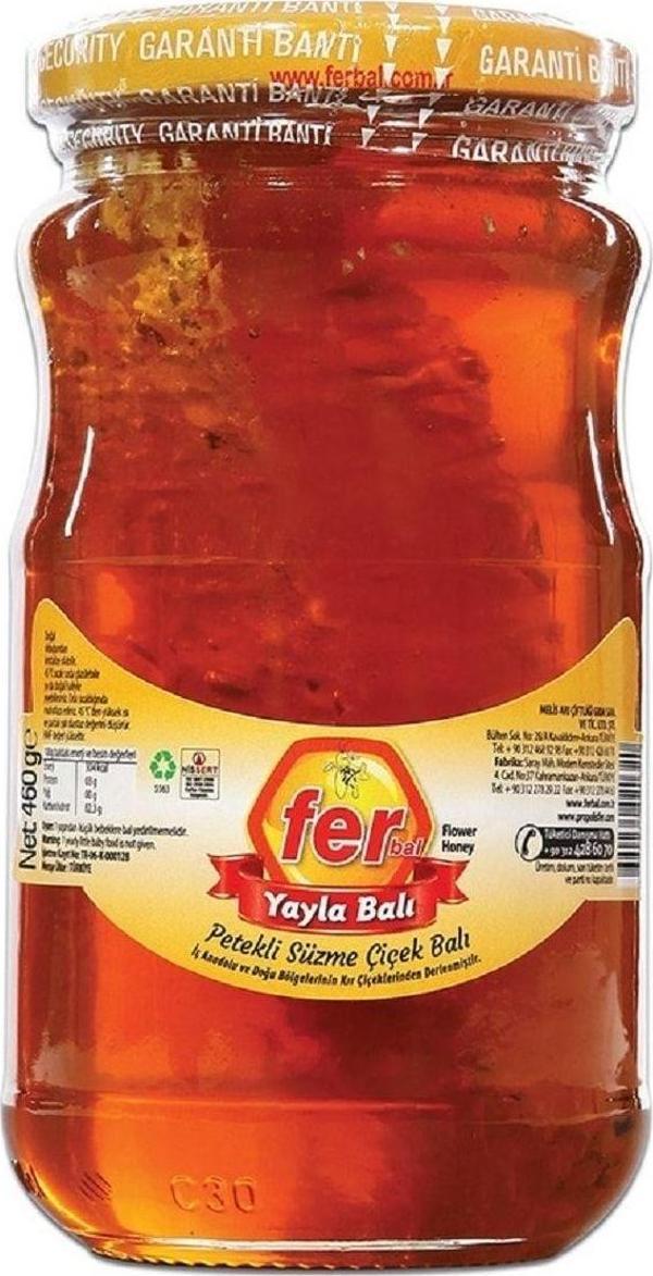 Ferbal Fer Petekli Süzme Çiçek Balı 460 Gr - Image 1