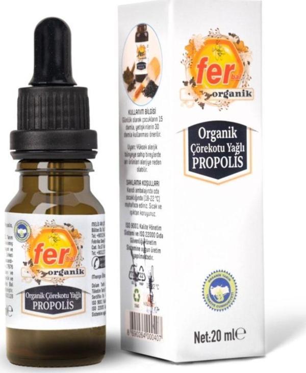 Ferbal Organik Çörekotu Yağlı Propolis 20 Ml - Image 1
