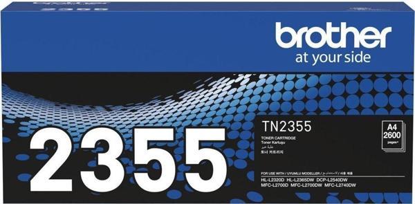 Brother Tn-2355 2600 Sayfa Kapasiteli Siyah Toner - Image 1