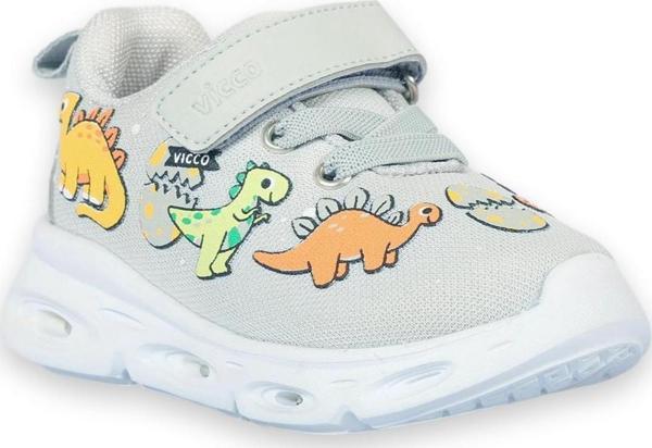 346.P25Y.171 Dino Patik Işıklı Phylon Gri Erkek Çocuk Spor Ayakkabı - Image 1