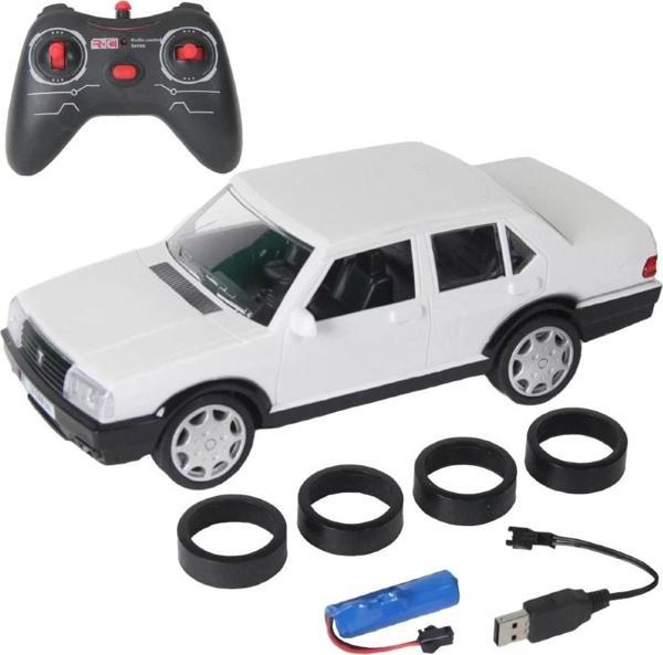 Efsane Drift 1:16 Uzaktan Kumandalı Şarjlı Tofaş Araba Beyaz - Image 1