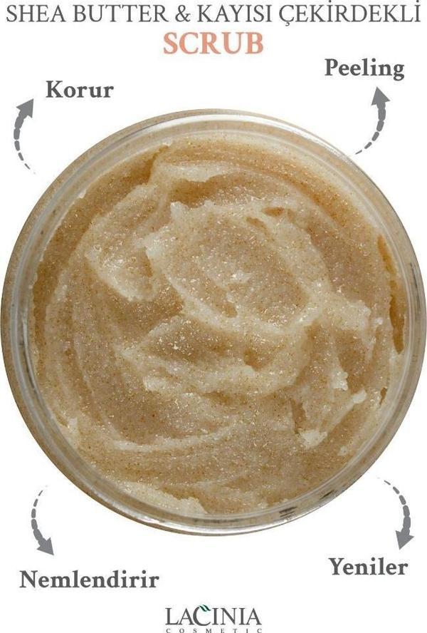 Lacinia Shea Butter & Kayısı Çekirdeği Yağlı Scrub 250 ml - Image 1