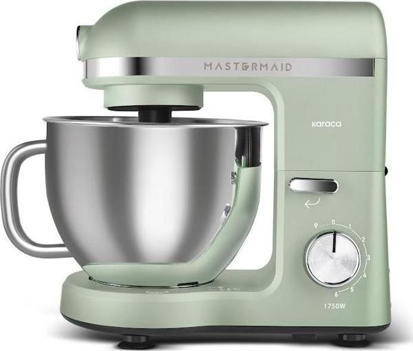 Karaca Mastermaid Chef Pro Çift Kollu Stand Mikser Soft Green 1750W - Image 1