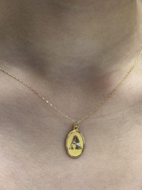 Hakan Güler Kuyumculuk Altın Nostaljik A Harfli Aynalı Zincir - Image 1