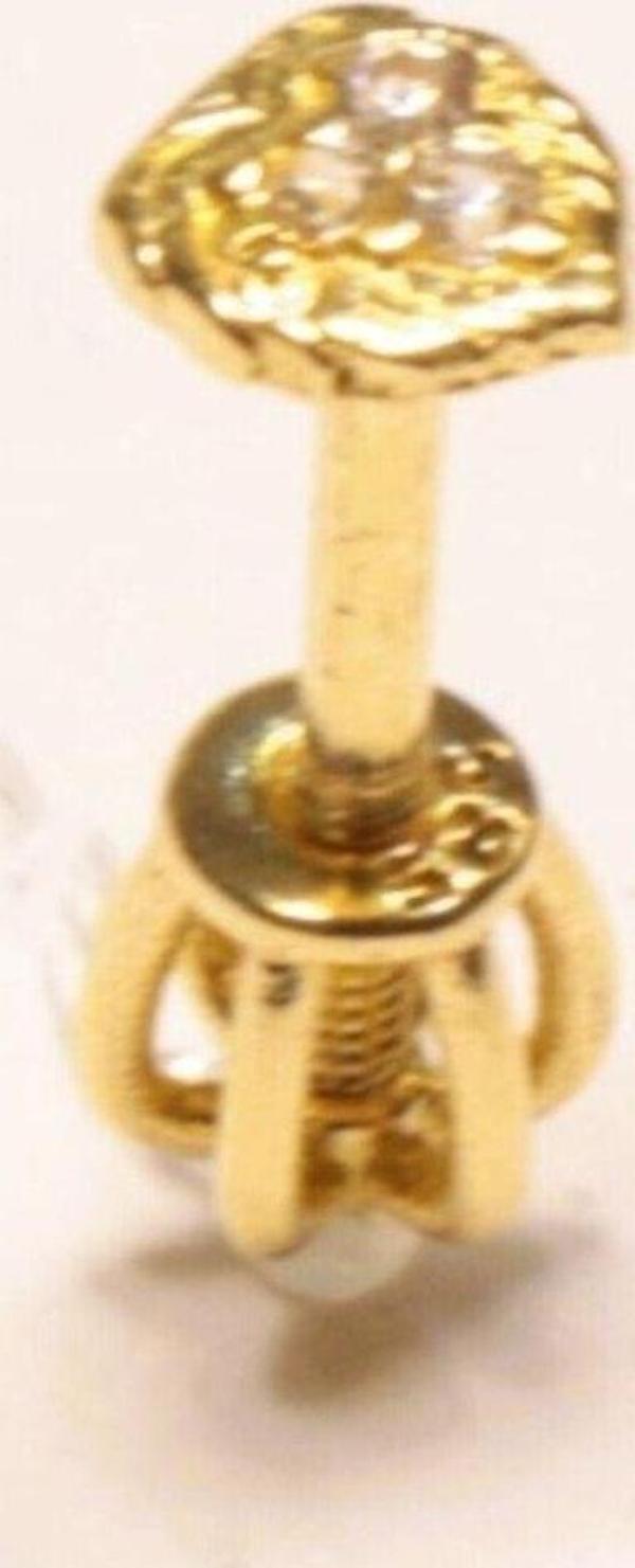 Hakan Güler Kuyumculuk 14 Ayar Altın Piercing Tragus Küpe - Image 1