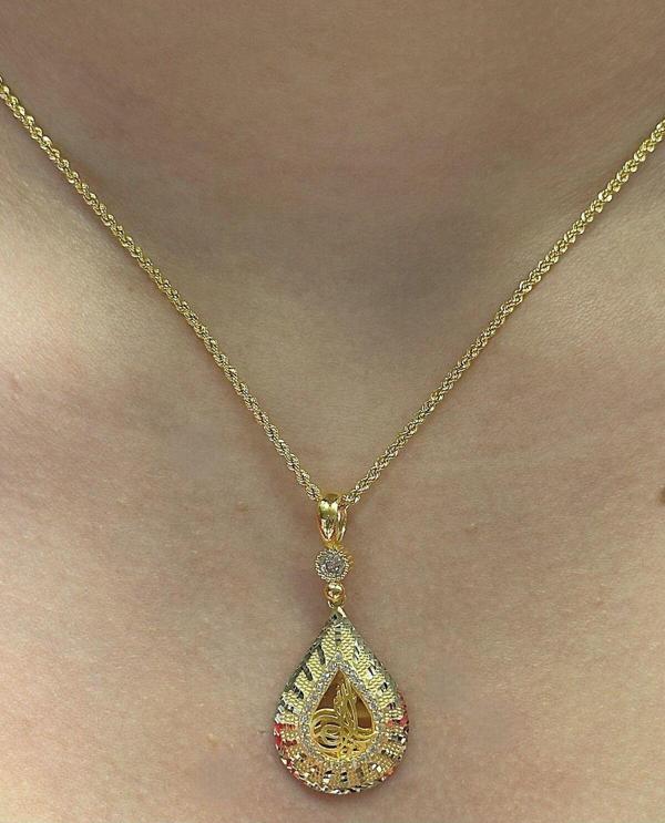 Hakan Güler Kuyumculuk Altın Tuğra Kolye Uçlu Halat Zincir - Image 1