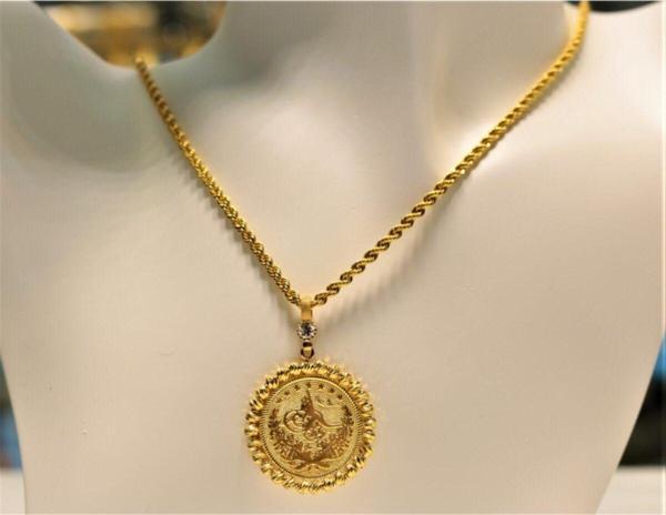 Güler Kuyumculuk Baskı Reşat Altınlı Kolye Ucu - Image 1