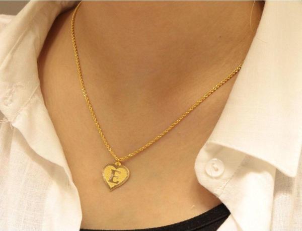 Hakan Güler Kuyumculuk 14 Ayar Altın Halat Zincirli E Harfi - Image 1