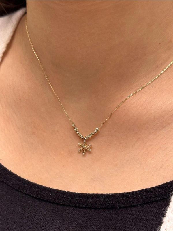 Hakan Güler Kuyumculuk Altın Yıldız Kolye Ucu Ve Zinciri - Image 1