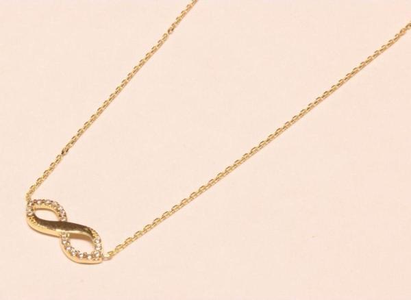 Hakan Güler Kuyumculuk Altın Sonsuzluk Model Hayalet Kolye - Image 1