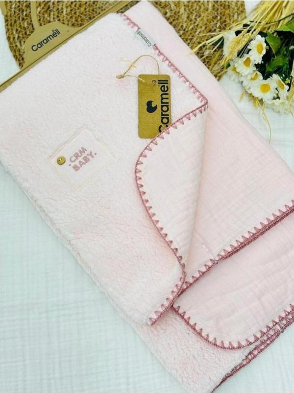 Caramell Müslin Ve Welsoft Bebek Battaniyesi - Image 1