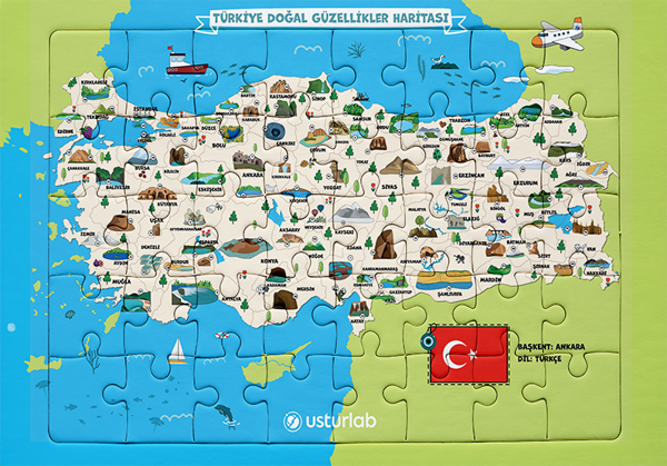 Türkiye Doğal Güzellikler Haritası Yapbozu - Image 1