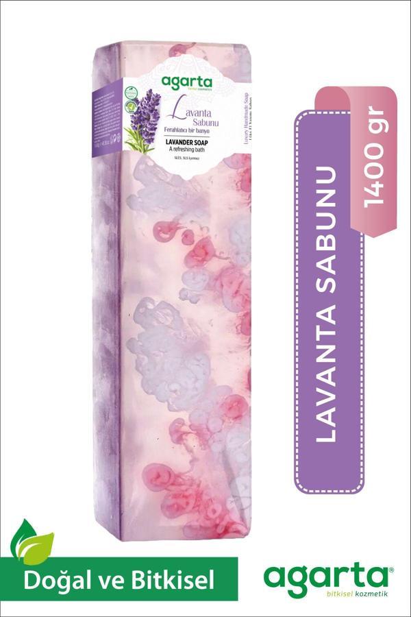 Agarta Doğal El Yapımı Lavanta Sabunu 1400 Gr - Image 1