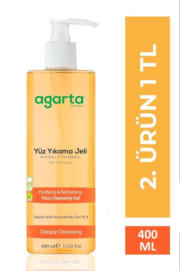 Agarta Doğal Arındırıcı Yüz Yıkama Jeli Hassas Ve Tüm Cilt Tipleri 400 Ml - Image 1