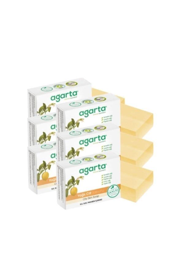 Agarta Yağlı Ciltler Sabunu Doğal 150 Gr 6 Adet - Image 1