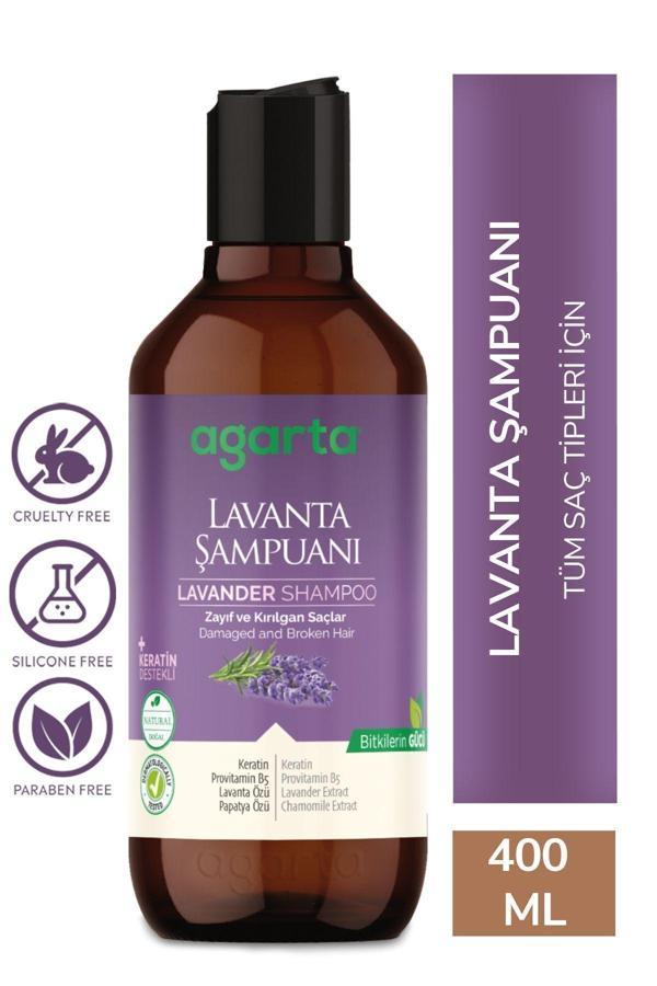 Agarta Doğal Lavanta Özlü Yağ Dengeleyici Şampuan 400 Ml - Image 1