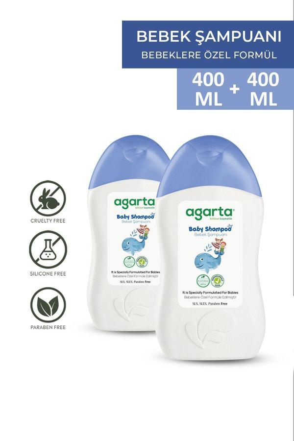 Agarta 2 Adet Doğal Şampuan Erkek Bebek Ve Çocuklara Özel Bakım 400 Ml - Image 1