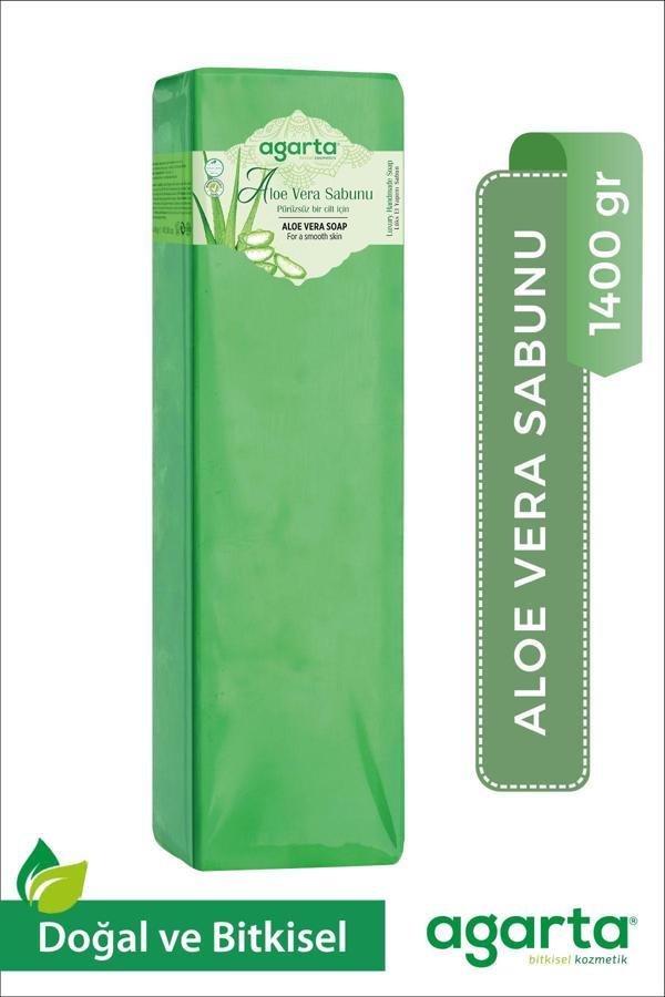 Agarta Doğal El Yapımı Aloe Vera Sabunu 1400 Gr - Image 1