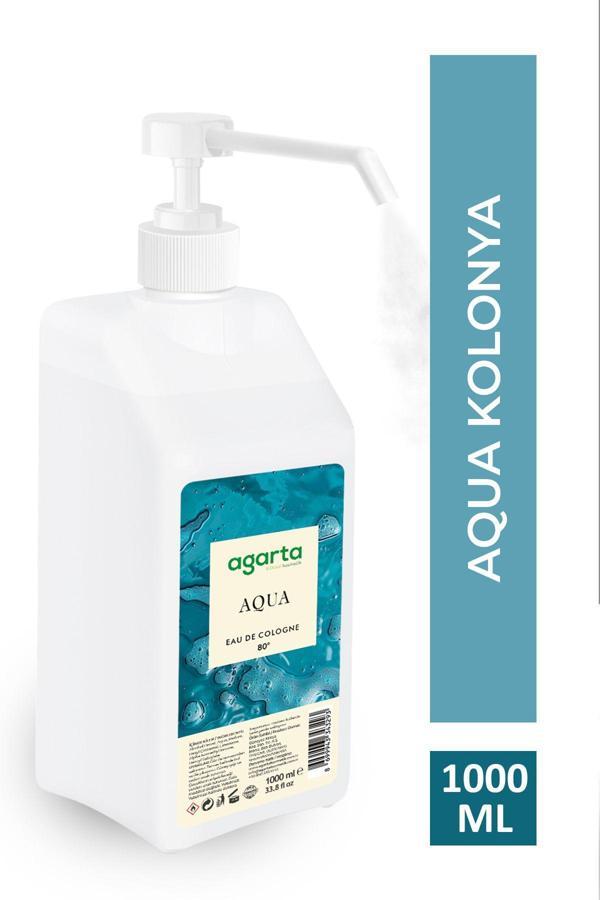 Agarta Püskürtme Valfli 80° Aqua Kolonya 1000 Ml - Image 1
