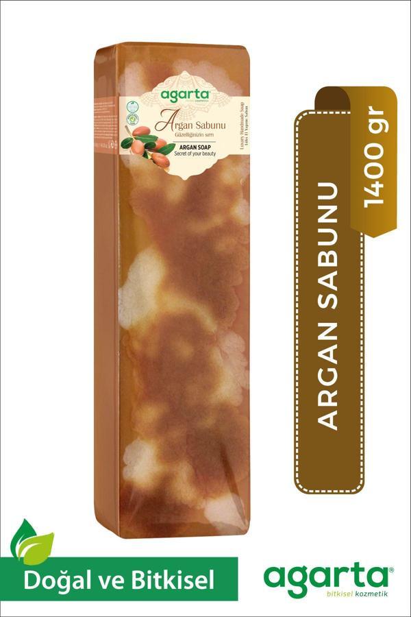 Agarta Argan Yağlı El Yapımı Blok Sabun Doğal 1400 Gr - Image 1