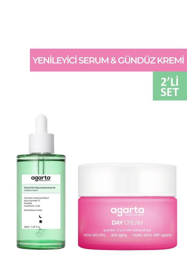 Agarta 2'Li Gündüz Bakım Seti Yenileyici Serum 50 Ml & Gündüz Kremi 50 Ml - Image 1