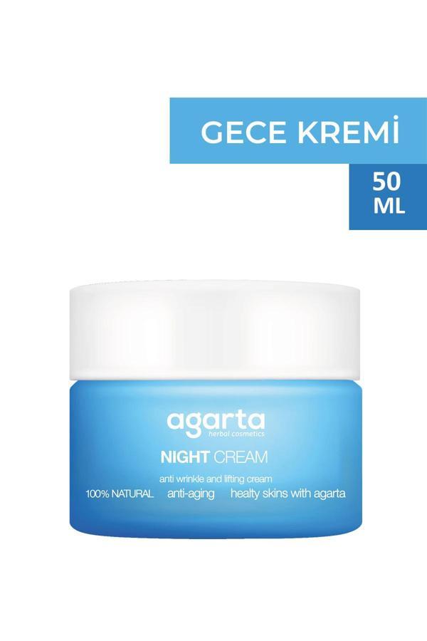 Agarta Doğal Su Bazlı Yaşlanma Karşıtı Anti Age Gece Kremi 50 Ml - Image 1
