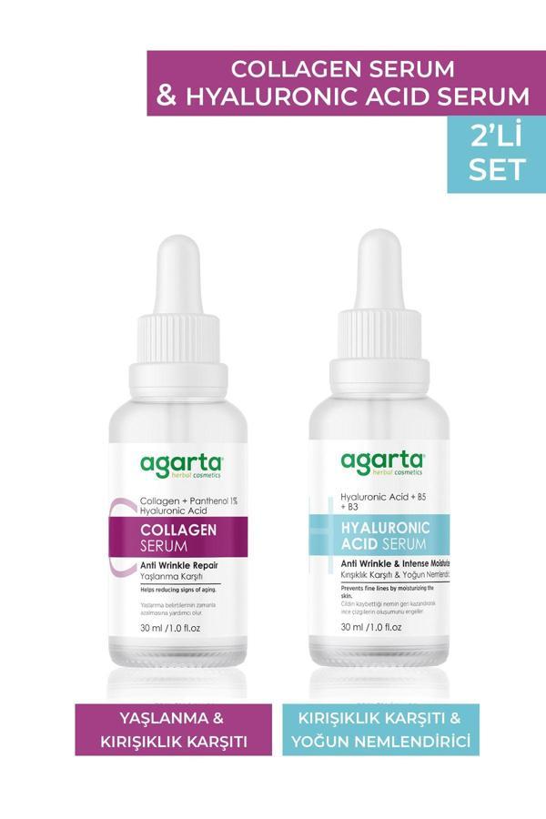 Agarta Kuru Ciltlere Özel Canlandırıcı Ve Sıkılaştırıcı Bakım Seti (Collagen + Hyaluronıc) - Image 1