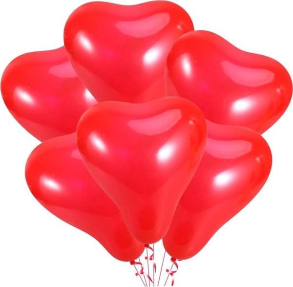 BALON LATEKS 12'' KIRMIZI KALP 10'LU - Image 1