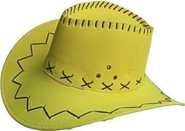 KOVBOY ŞAPKA FOSFORLU SARI - Image 1