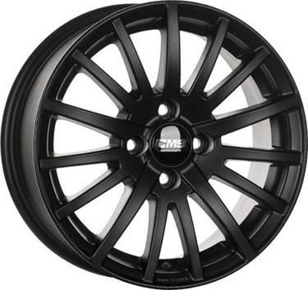 CMS-465-09 6.5x15" -4x108 ET38 67.2 Complete Matt Black Jant (4 Adet) - Image 1