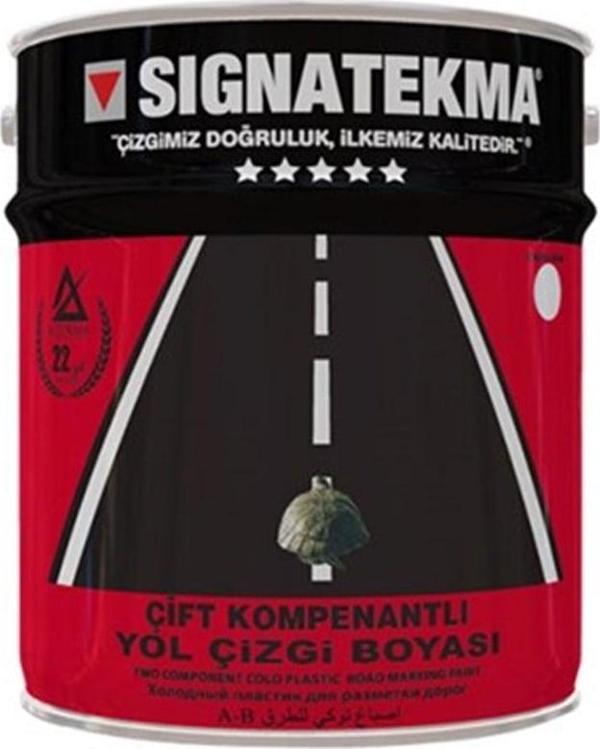 MF 21 Serme Çift Kompenantlı Yol Çizgi Boyası, Şerit Boyası 25 kg Beyaz - Image 1