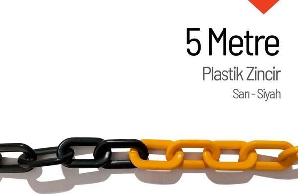 Plastik Zincir Sarı-Siyah 5 m - Image 1