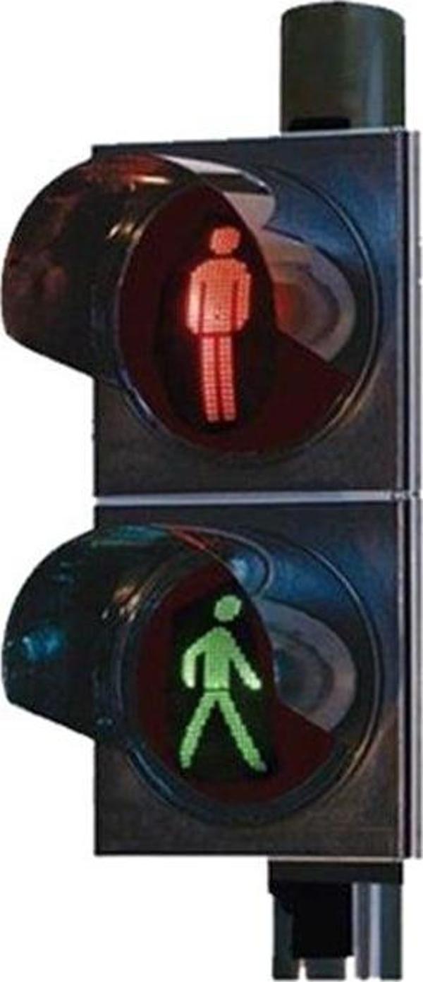 200 mm Power Ledli Yaya Sinyal Verici, Trafik Lambası - Image 1