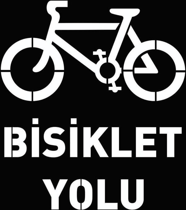 Boyama Şablonu Bisiklet Yolu Kompozit 100x100cm - Image 1