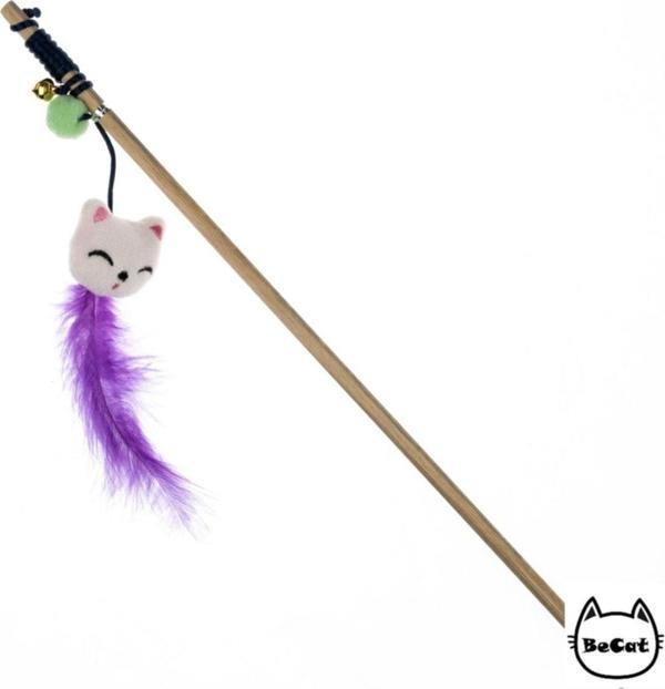 Be Cat Kedi Oltası Peluş Oyuncak Uyuyan Kedi Figürlü-Pembe - Image 1