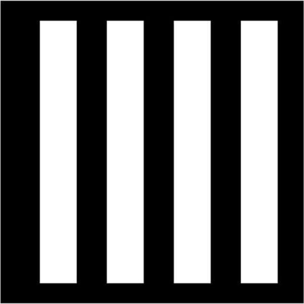 Boyama Şablonu Zebra Tarama Alüminyum 100x100cm - Image 1