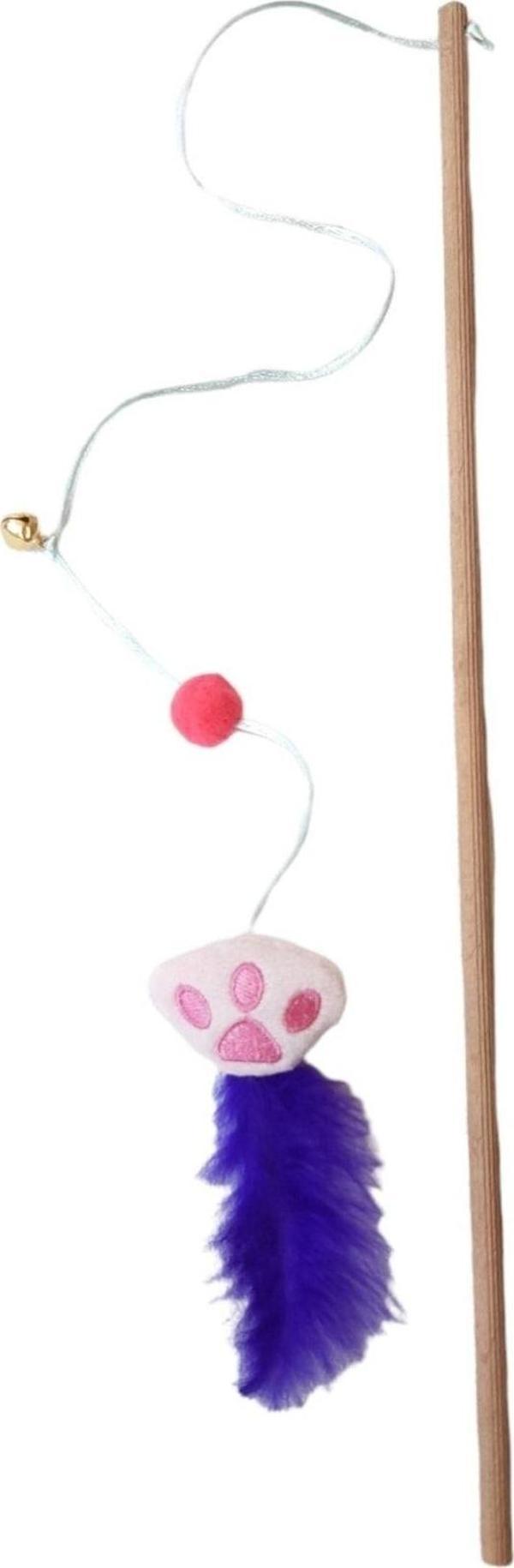 Be Cat Pati Figürlü Peluş Oyuncaklı Sesli Kedi Oltası - Image 1