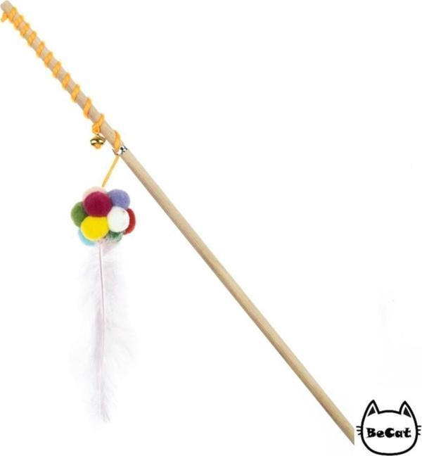 Be Cat Ponponlu Zilli ,Çanlı Renkli Kedi Oltası - Image 1