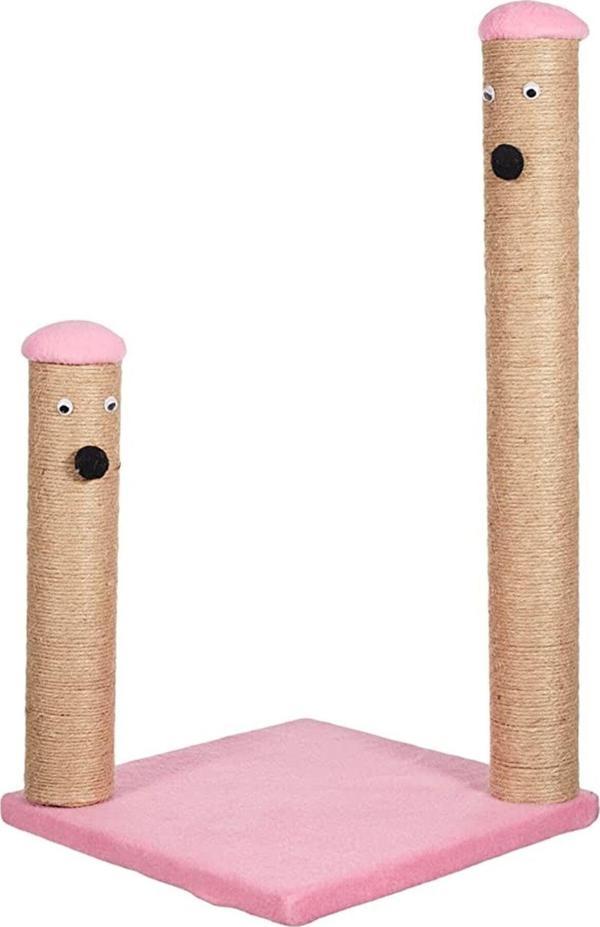 Brt Pet Ikili Kedi Tırmalama Tahtası Pembe - Image 1