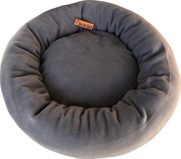 Brt Pet Polar Simit Kedi Yatağı, Küçük Irk Köpek Yatağı, 50 Cm Çap, Gri - Image 1