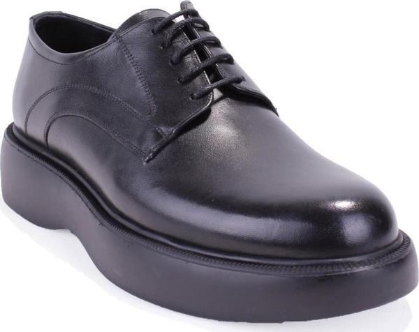 Dagoster DMA78-9505  Siyah Ortopedik Klasik Spor Erkek Deri Ayakkabı - Image 1