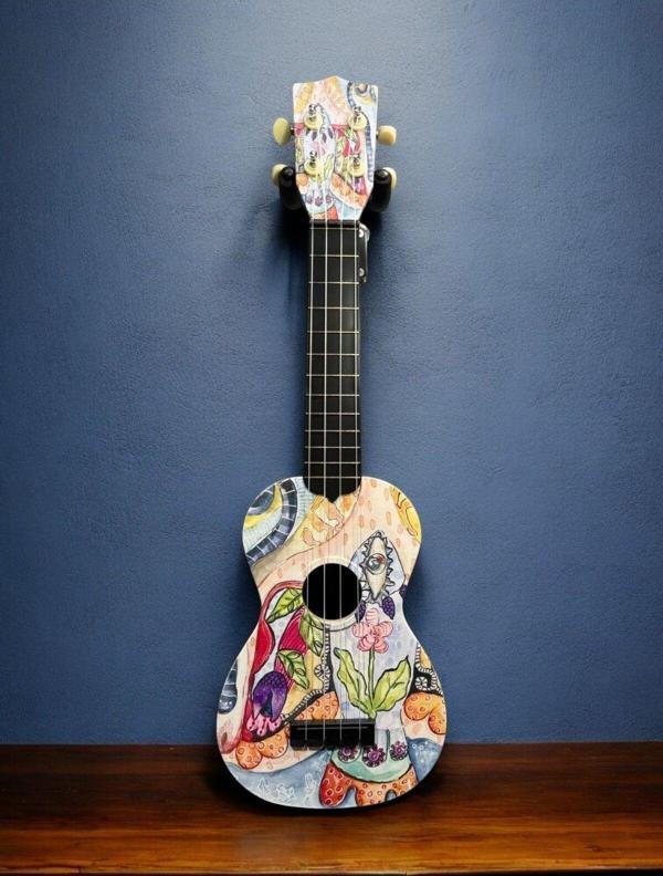 Gonzales Xu-21 Soprano Ukulele Balik Desenli̇ - Image 1