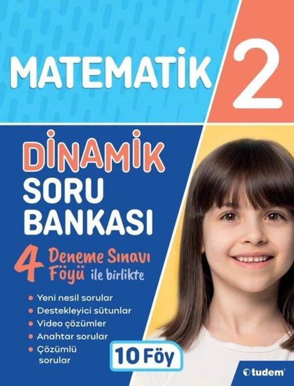 2.Sınıf Matematik Dinamik Soru Bankası - Tudem Yayınları - Ders Kitapları - Image 1