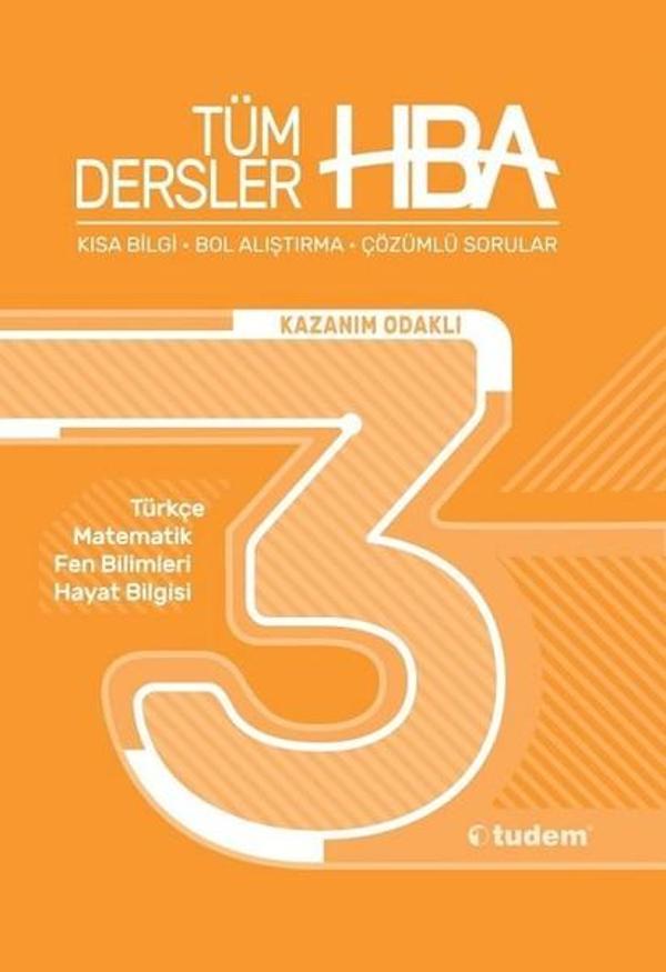 3.Sınıf Tüm Dersler HBA - Tudem Yayınları - Ders Kitapları - Image 1