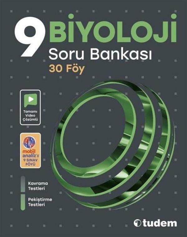 9.Sınıf Biyoloji Soru Bankası - Tudem Yayınları - Ders Kitapları - Image 1